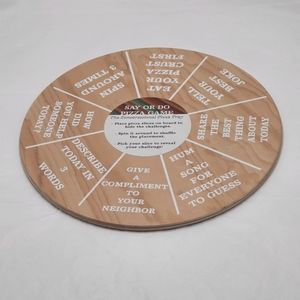 The Conversational Pizza Tray Say Or Do Pizza Game Wooden
